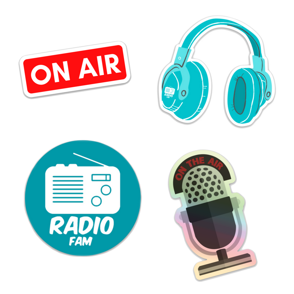 Headphones Logo Sticker – The Radio Fam